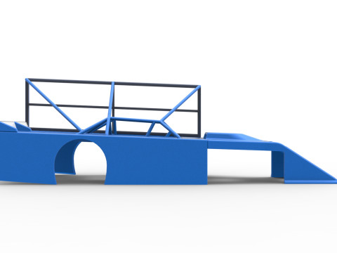 Shell of Asphalt Modified stock car with side wing Scale 1 to 25 3Dプリントモデル