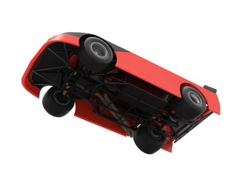 New Zealand Super Saloon race car Version 2 Scale 1 to 25 3Dプリントモデル