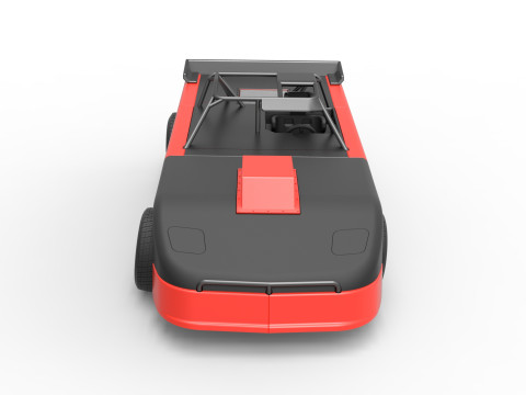 New Zealand Super Saloon race car Version 2 Scale 1 to 25 3Dプリントモデル