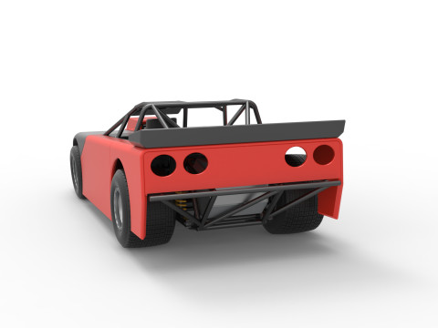 New Zealand Super Saloon race car Version 2 Scale 1 to 25 3Dプリントモデル