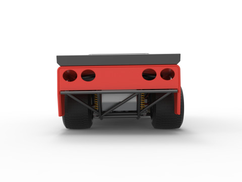 New Zealand Super Saloon race car Version 2 Scale 1 to 25 3Dプリントモデル