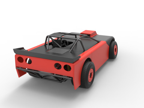 New Zealand Super Saloon race car Version 2 Scale 1 to 25 3Dプリントモデル