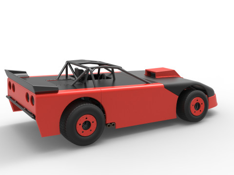 New Zealand Super Saloon race car Version 2 Scale 1 to 25 3Dプリントモデル