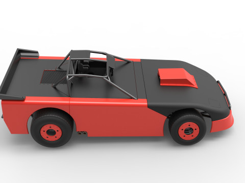 New Zealand Super Saloon race car Version 2 Scale 1 to 25 3Dプリントモデル