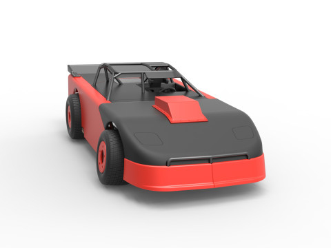 New Zealand Super Saloon race car Version 2 Scale 1 to 25 3Dプリントモデル