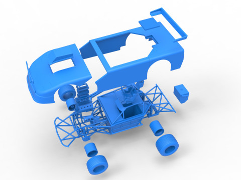 New Zealand Super Saloon race car Version 2 Scale 1 to 25 3Dプリントモデル