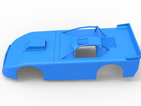 Shell of New Zealand Super Saloon race car Version 2 Scale 1 to 25 3Dプリントモデル