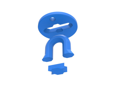 Cosplay Chain bracket 3D Print Model