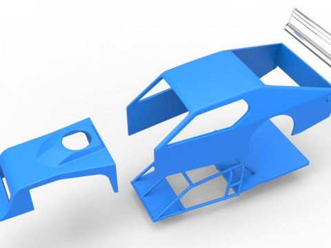 Shell of Asphalt Modified stock car V1 Scale 1 to 25 3Dプリントモデル