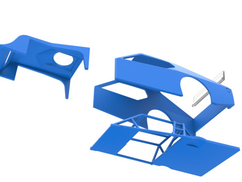 Shell of Asphalt Modified stock car V1 Scale 1 to 25 3Dプリントモデル