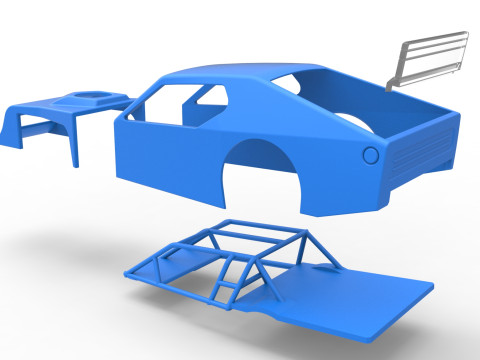 Shell of Asphalt Modified stock car V1 Scale 1 to 25 3Dプリントモデル