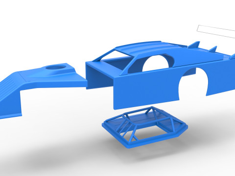 Shell of Asphalt Modified stock car V2 Scale 1 to 25 3D Принт Модель