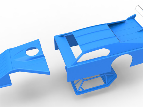 Shell of Asphalt Modified stock car V2 Scale 1 to 25 3D Принт Модель