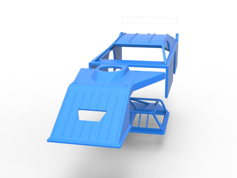 Shell of Asphalt Modified stock car V2 Scale 1 to 25 3D Принт Модель