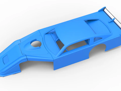 Shell of Asphalt Modificado stock car V3 Escala 1 a 25 Modelo de Impressão 3D