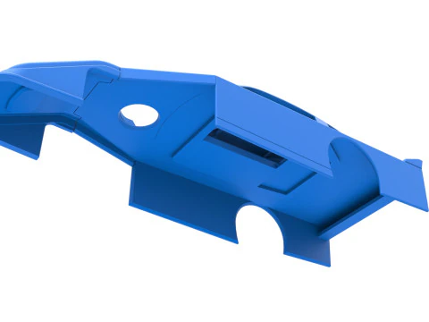 Shell of Asphalt Modificado stock car V3 Escala 1 a 25 Modelo de Impressão 3D