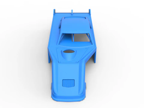 Shell of Asphalt Modificado stock car V3 Escala 1 a 25 Modelo de Impressão 3D