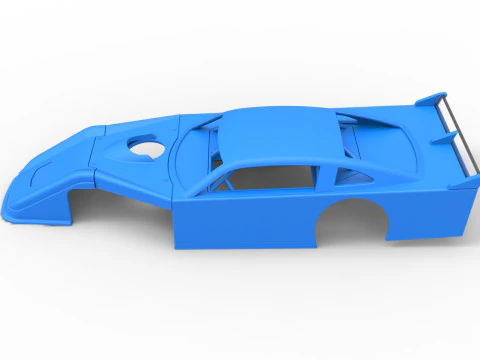 Shell of Asphalt Modificado stock car V3 Escala 1 a 25 Modelo de Impressão 3D