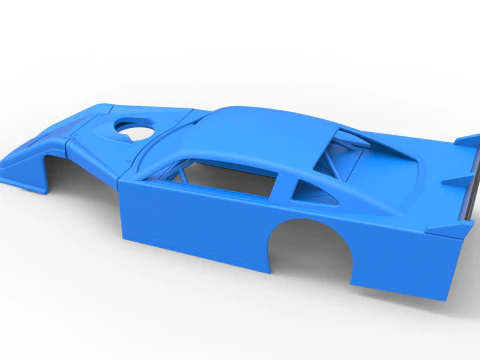 Shell of Asphalt Modificado stock car V3 Escala 1 a 25 Modelo de Impressão 3D