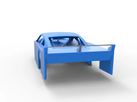 Shell of Asphalt Modificado stock car V3 Escala 1 a 25 Modelo de Impressão 3D
