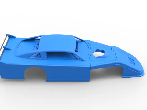 Shell of Asphalt Modificado stock car V3 Escala 1 a 25 Modelo de Impressão 3D