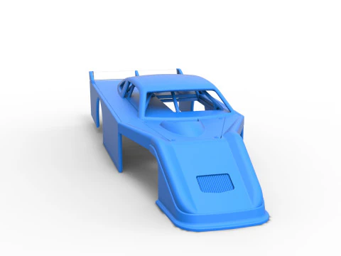 Shell of Asphalt Modificado stock car V3 Escala 1 a 25 Modelo de Impressão 3D