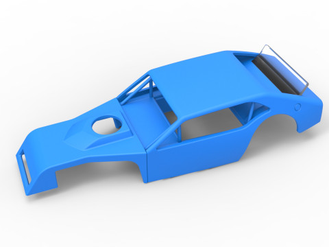 Shell of Vintage Asphalt Modified stock car V1 Scale 1 to 25 3Dプリントモデル
