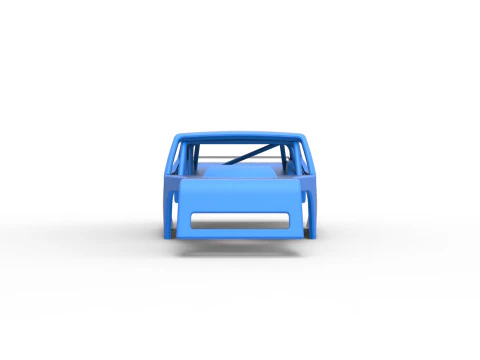 Shell of Vintage Asphalt Modified stock car V1 Scale 1 to 25 3D Print Model