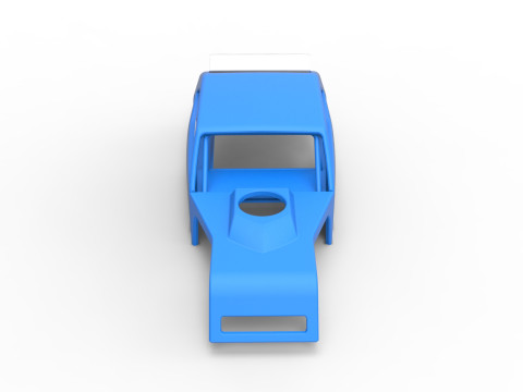Shell of Vintage Asphalt Modified stock car V1 Scale 1 to 25 3Dプリントモデル