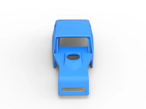 Shell of Vintage Asphalt Modified stock car V1 Scale 1 to 25 3D Print Model