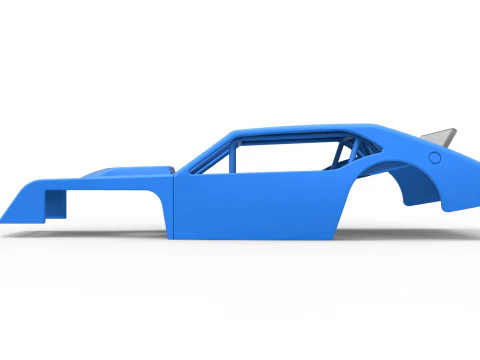 Shell of Vintage Asphalt Modified stock car V1 Scale 1 to 25 3D Print Model