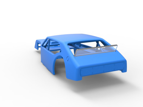 Shell of Vintage Asphalt Modified stock car V1 Scale 1 to 25 3Dプリントモデル