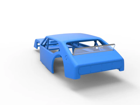 Shell of Vintage Asphalt Modified stock car V1 Scale 1 to 25 3D Print Model
