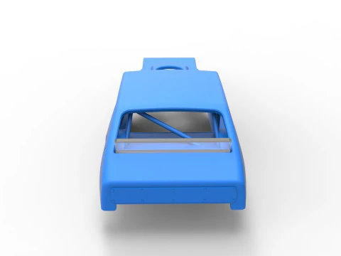 Shell of Vintage Asphalt Modified stock car V1 Scale 1 to 25 3D Print Model