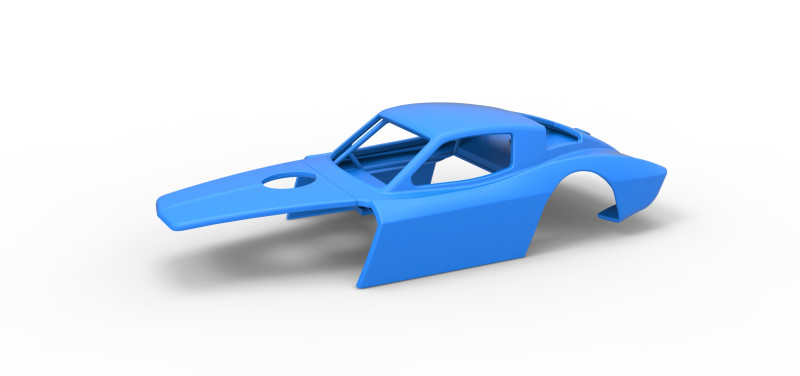Shell of Vintage Asphalt Modified stock car V2 Scale 1 to 25 3D प्रिंट मॉडल .c4d .max .obj .3ds .fbx .stl .blend 