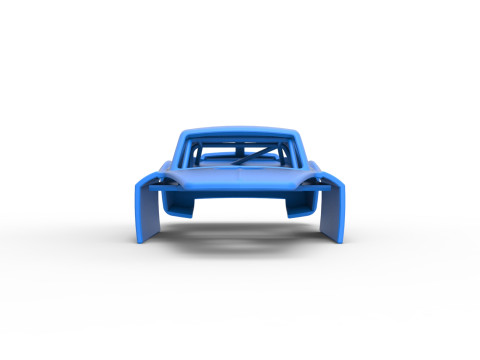 Shell of Vintage Asphalt Modified stock car V2 Scale 1 to 25 3D प्रिंट मॉडल