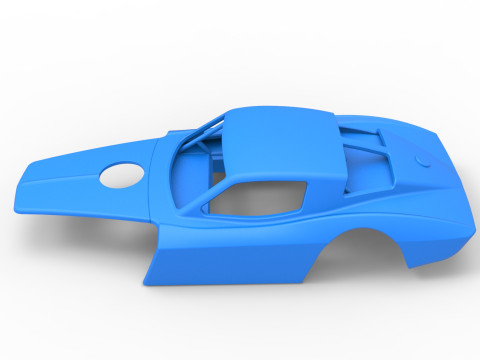 Shell of Vintage Asphalt Modified stock car V2 Scale 1 to 25 3D प्रिंट मॉडल