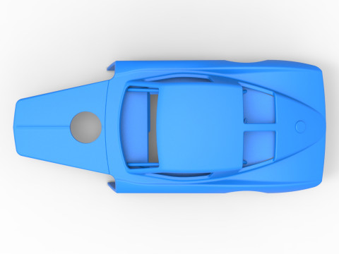 Shell of Vintage Asphalt Modified stock car V2 Scale 1 to 25 3D प्रिंट मॉडल