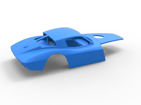 Shell of Vintage Asphalt Modified stock car V2 Scale 1 to 25 3D प्रिंट मॉडल