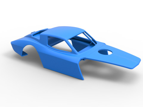 Shell of Vintage Asphalt Modified stock car V2 Scale 1 to 25 3D प्रिंट मॉडल