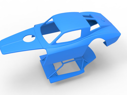 Shell of Vintage Asphalt Modified stock car V2 Scale 1 to 25 3D प्रिंट मॉडल