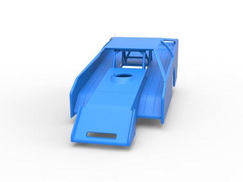 Shell of Vintage Asphalt Modified stock car V3 Scale 1 to 25 3Dプリントモデル