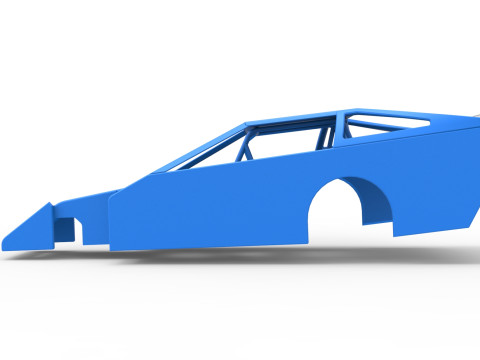 Shell of Vintage Asphalt Modified stock car V3 Scale 1 to 25 3Dプリントモデル