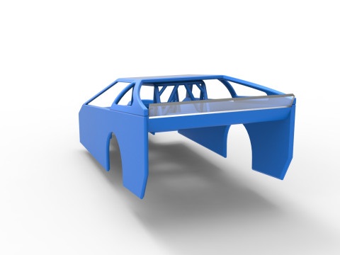 Shell of Vintage Asphalt Modified stock car V3 Scale 1 to 25 3Dプリントモデル