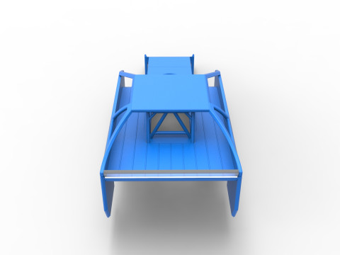 Shell of Vintage Asphalt Modified stock car V3 Scale 1 to 25 3Dプリントモデル