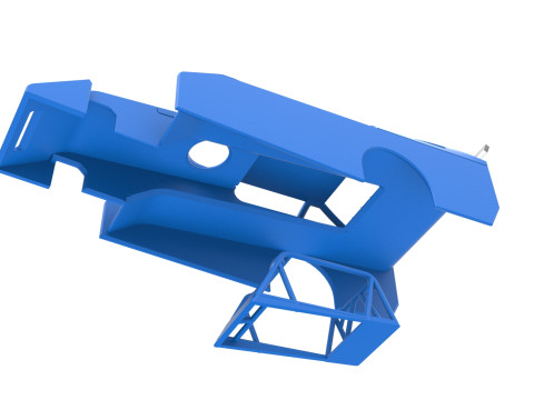Shell of Vintage Asphalt Modified stock car V3 Scale 1 to 25 3Dプリントモデル