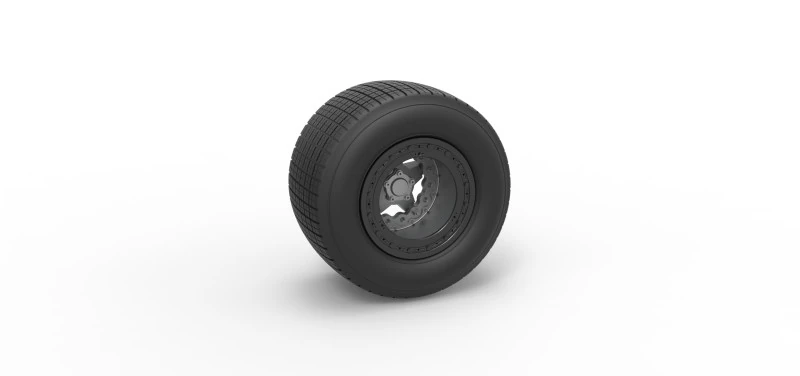 Wheel of Super Dirt Late model Version 2 Scale 1 to 25 3D Print Model .c4d .max .obj .3ds .fbx .stl .blend 