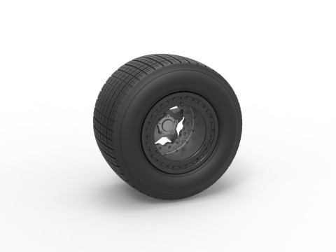 Wheel of Super Dirt Late model Version 2 Scale 1 to 25 3Dプリントモデル