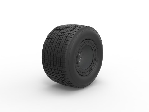 Wheel of Super Dirt Late model Version 2 Scale 1 to 25 3Dプリントモデル