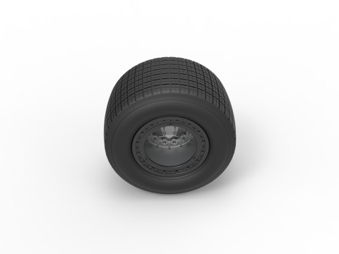 Wheel of Super Dirt Late model Version 2 Scale 1 to 25 3Dプリントモデル